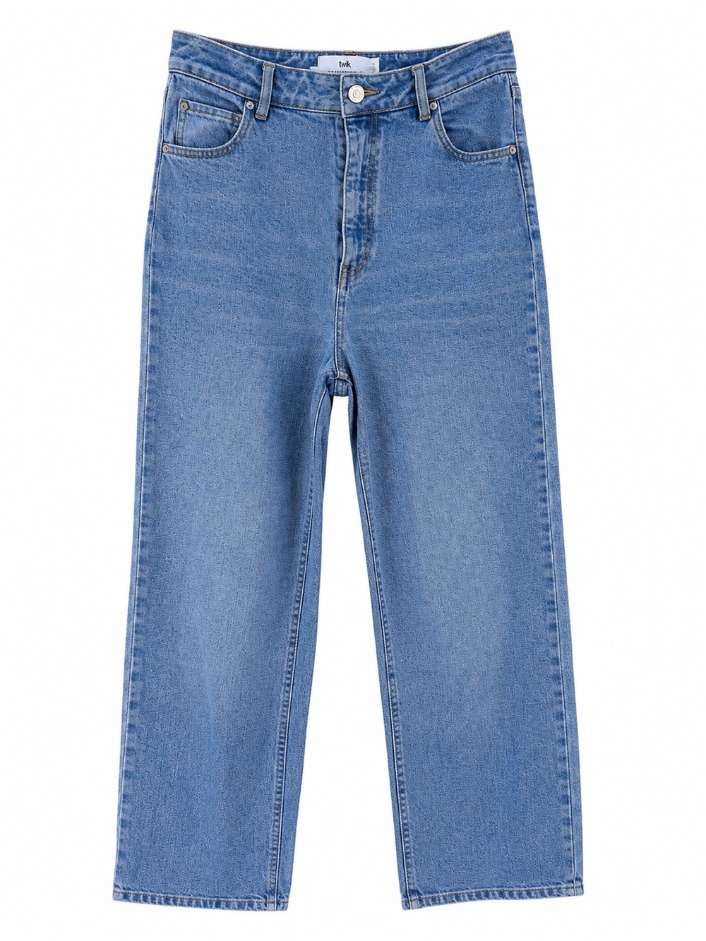Twik by Simons Organic Cotton Boyfriend Light Wash High waist Jeans - Size 25